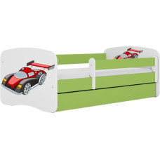 Kocot Kids Bed babydreams green racing car without drawer with mattress 180/80