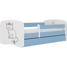 Kocot Kids Bed babydreams blue cat without drawer with mattress 140/70