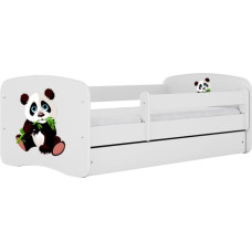 Kocot Kids Bed babydreams white panda 2 without drawer with mattress 140/70