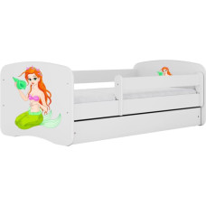 Kocot Kids Bed babydreams white mermaid without drawer with mattress 180/80