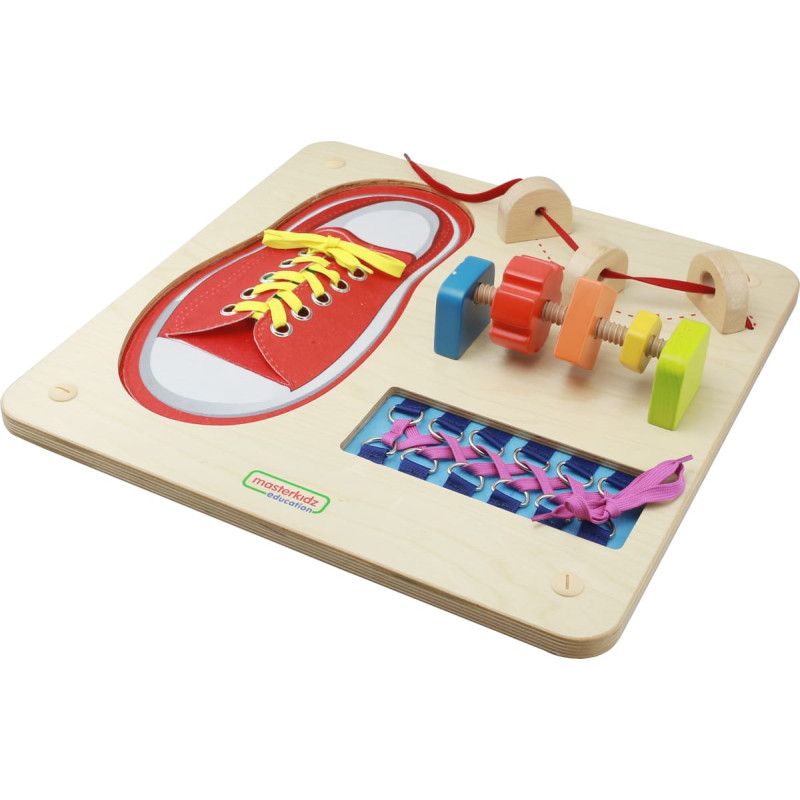 Masterkidz Tablica Edukacyjna - Zręczność Manualna Sznurowanie Montessori