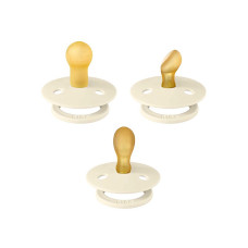 Bibs Colour Try-it 3-pack pacifiers Ivory 0m+