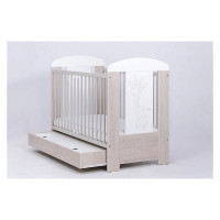 DREWEX GIRAFFE bērnu gulta 120x60cm ar atvilktni, ozols santana/balta