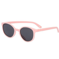 KIETLA Wazz schraubenlose und 100% unzerbrechliche Fassung, hohe Schutzkategorie 3 Sonnenbrille für Kinder 2-4 Jahre BLUSH
