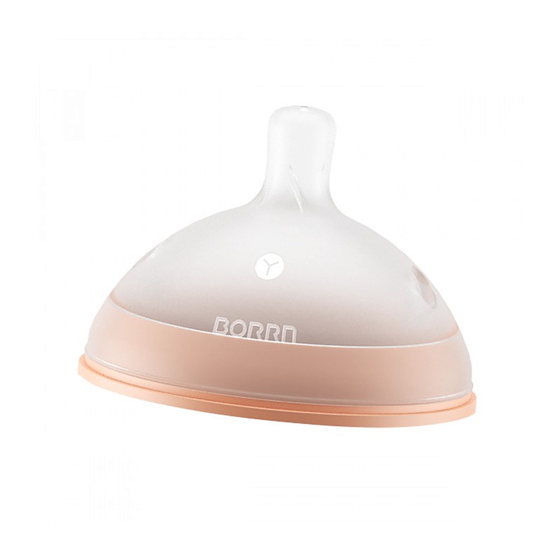 BORRN  Silicone Teat (2K Structure) (Orange color) Variable flow, Breast-like, Anti-colic SALE