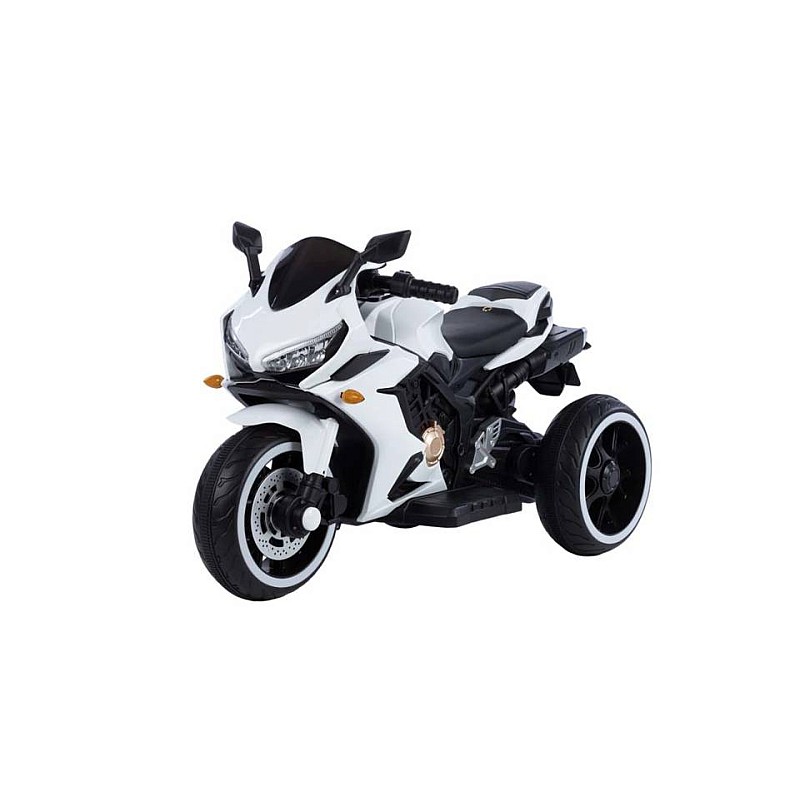 TO-MA Kinder-Elektromotorrad T1100/N-518, 6V/7Ah, weiß