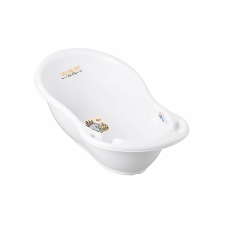 TEGA BABY LUX WILD & FREE Babywanne mit Abfluss 86cm, DZ-004 LITTLE ELEPHANT weiß