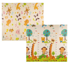 TO-MA Beidseitige Spielmatte PLAY & EDU - ZAHLEN & GIRAFFE, 7719