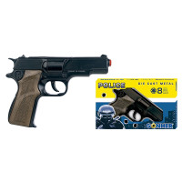 GONHER Spielzeug-Polizeipistole (8 Schuss), Modell 125/6