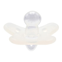 CANPOL BABIES 100% Silikon Schnuller, 0-6m, symmetrisch, 1 Stück, 24/001_whi