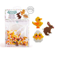 TRENDHAUS Bügelperlenbilder – Küken und Hase (3 Stück) TH960979