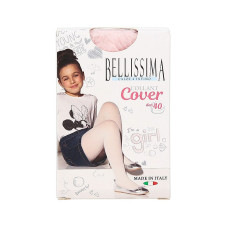 BELLISSIMA Tights for girls BLS COVER 40d rosa 10 - 152cm IZPĀRDOŠANA
