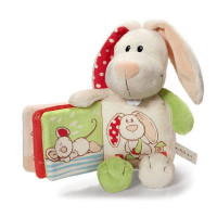 NICI Kuscheltier Hase mit Buch 28 cm, 35957 AUSVERKAUF