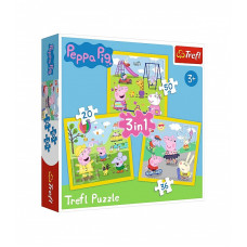 TREFL puzzle set "3 in 1" Peppa Pig