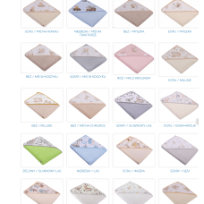 Duet Baby 415 Frottee-Badetuch mit Druck 80 × 80 cm