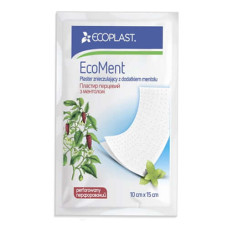 Ecoplast Pflaster ECOMENT 10x15 cm, wärmend mit Pfeffer und Menthol