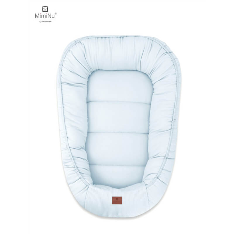 Miminu KIECZMERSKI Babynest MIMINU SOFT 0–12 Monate, hellblau