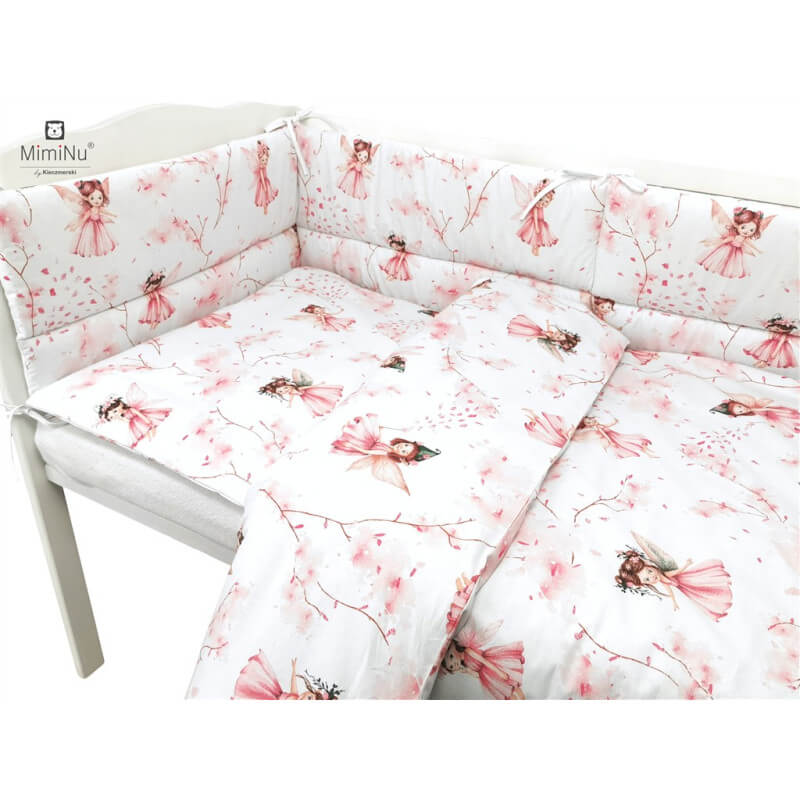 Miminu KIECZMERSKI Bettwäsche-Set C-2 100x135 cm, Kraina Czarów -Kollektion, rosa