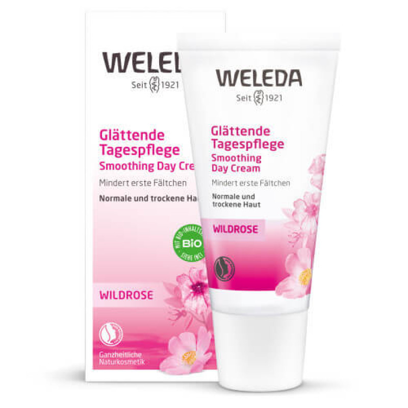 Weleda Glättende Tagescreme mit Wildrose, 30 ml