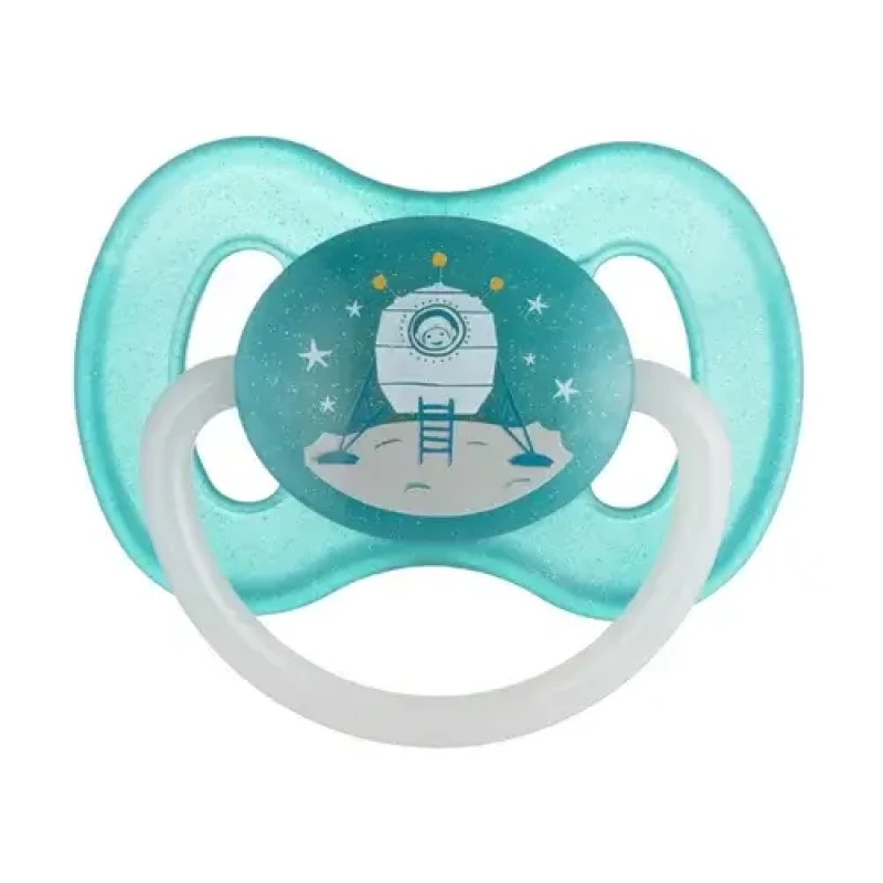 CANPOL BABIES latex dummy round shape SPACE 6-18mes. 23/222 blue