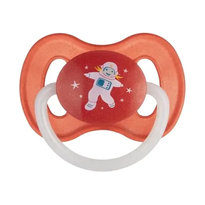CANPOL BABIES latex dummy round shape SPACE 6-18m red 23/222