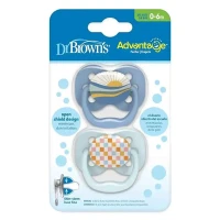 DR.BROWNS ADVANTAGE silicone pacifier, 0-6m Space PA12002-INTLX
