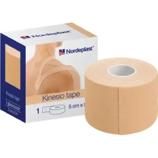 Nordeplast Kinesiologie-Tape 5 cm x 5 m, Beige, N1