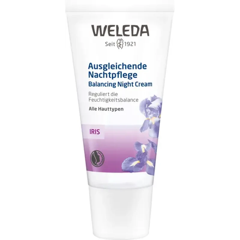 Weleda Nachtcreme, Feuchtigkeitsspendend, mit Iris, 30 ml