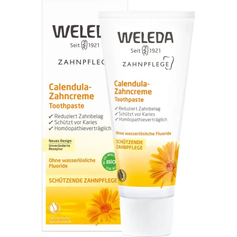 Weleda Zahncreme mit Ringelblume, 75 ml.